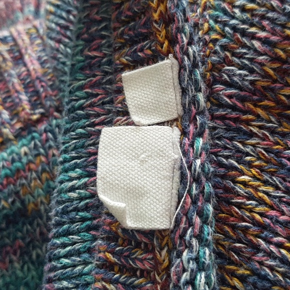 GAP 100% Cotton Women's Marl Knit Boat Neck Sweater Multicolour Size XL - Picture 15 of 15